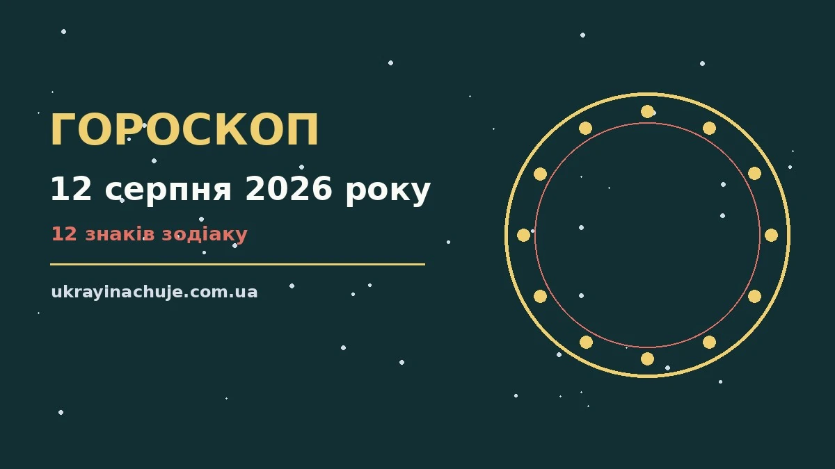 Гороскоп на 12 серпня 2026 року: детальний прогноз дня про можливості й обережність