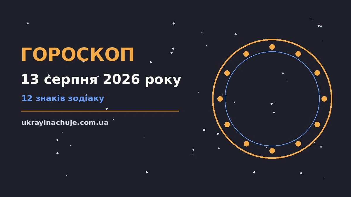 Гороскоп на 13 серпня 2026 року: детальний прогноз дня про можливості й обережність