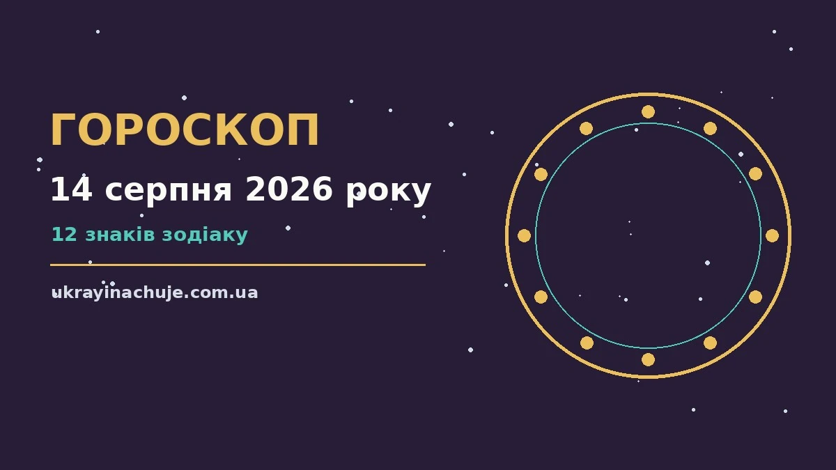 Гороскоп на 14 серпня 2026 року: детальний прогноз дня про можливості й обережність