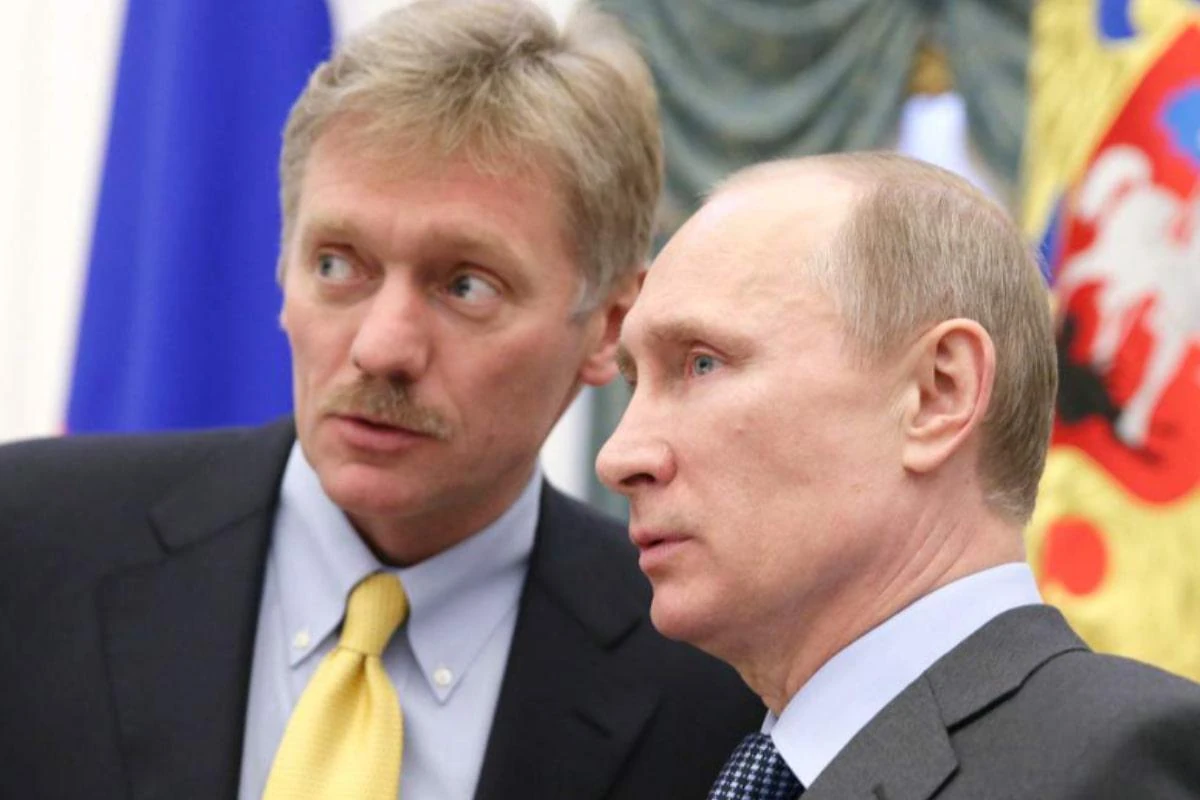 Речник Кремля Дмитро Пєсков і Володимир Путін